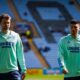 Leeds United striker's Patrick Bamford and Joel Piroe.