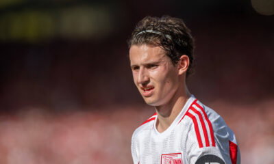 Brenden Aaronson playing for 1. FC Union Berlin on loan from Leeds United.