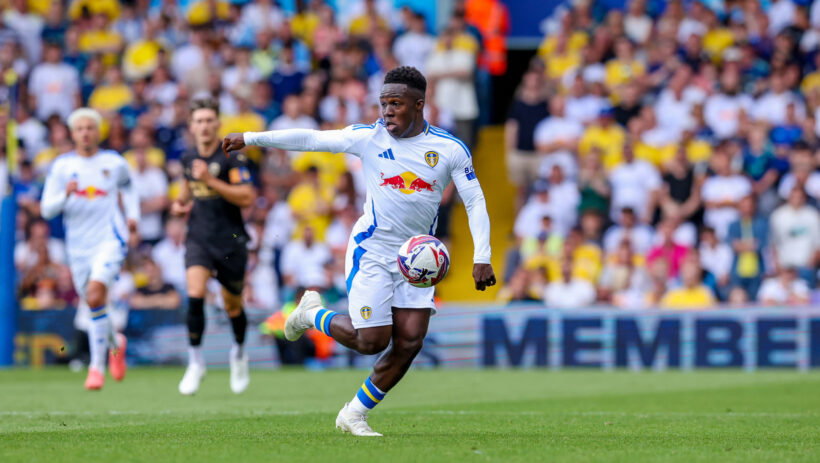 Leeds United v Valencia CF Pre-Season Friendly 03/08/2024. Leeds United forward Wilfried Gnonto (29) during the Pre-Seas