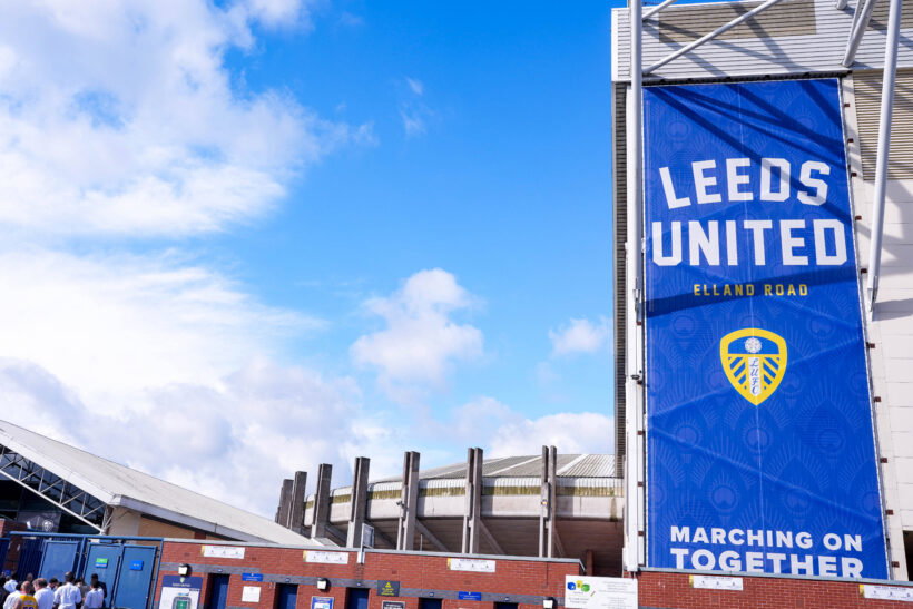 Outside view of Elland Road, home of Leeds United.