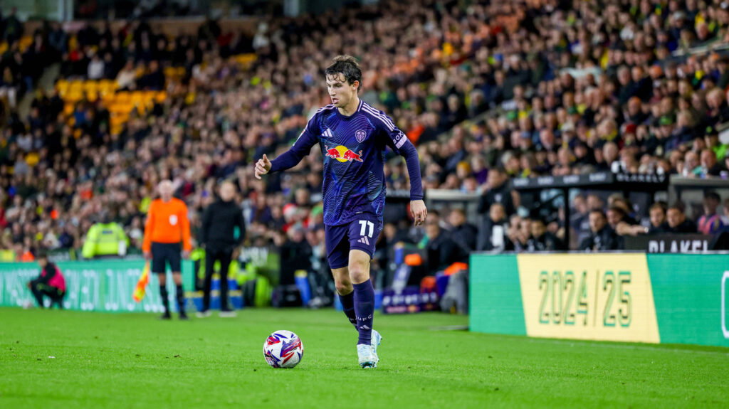 Brenden Aaronson against Norwich City