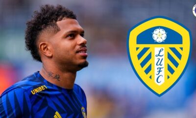 Georginio Rutter, Leeds United badge.