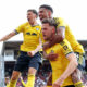 Anton Stach celebrates after scoring the winner against Forest Credit: Imago